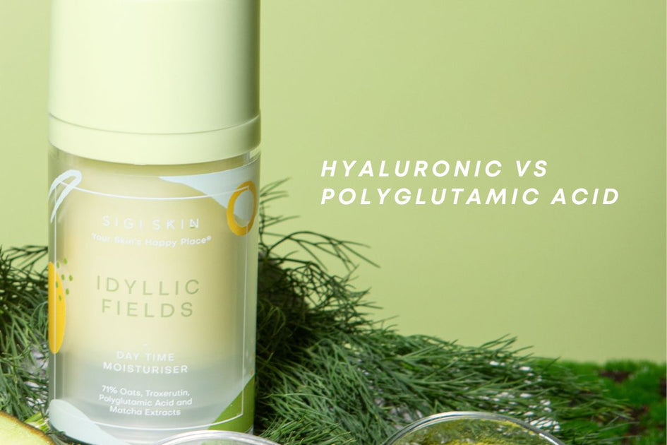 The difference between Polyglutamic acid vs Hyaluronic acid S I G I S