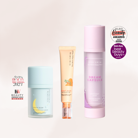 [Livestream Exclusive] Sigi Skin Youth Beam Anti-Ageing Night Serum + Dream Capsule Daily Overnight Sleeping Mask Duo + Bright Skies Peeling Gel Exfoliator